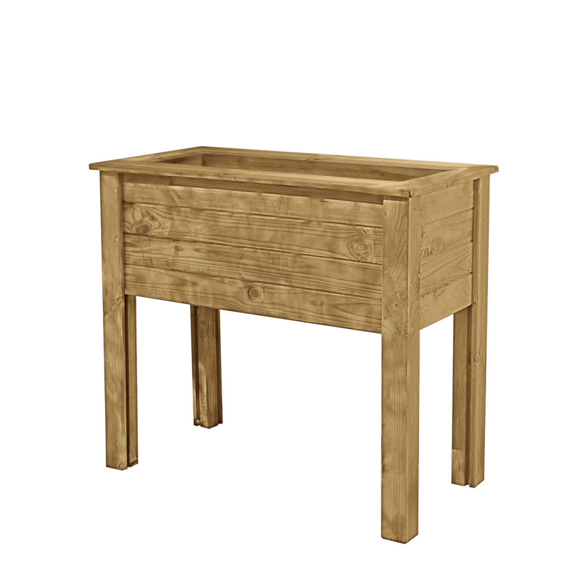 Forest Garden Bamburgh Wooden Rectangular Planter 100Cmx50Cm Price Comparisons | Compare The Build