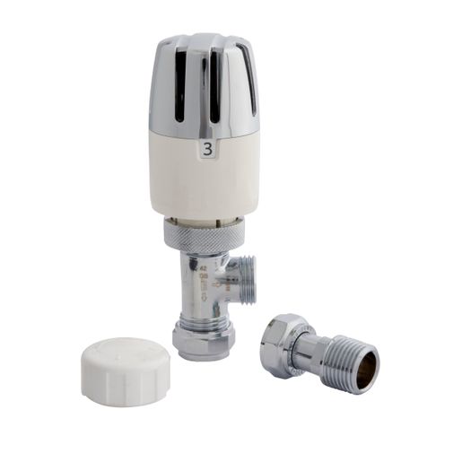 Plumbright Supreme Plus Thermostatic Radiator Valve and Lockshield Pack 15 mm 653011 Price Comparisons | Compare The Build