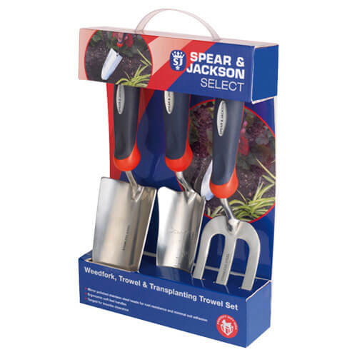 Spear and Jackson 3 Piece Select Stainless Steel Hand Trowel and Weedfork Set Price Comparisons | Compare The Build