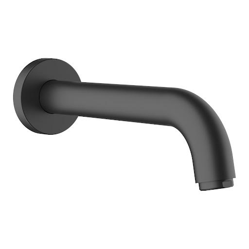 hansgrohe Vernis Blend Wall Mounted Bath Mixer Tap Spout Matt Black - 71420670 Price Comparisons | Compare The Build