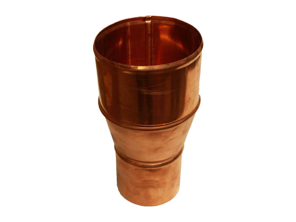 Copper Large Half Round Gutter Reducer - 100mm x 80mm Price Comparisons | Compare The Build
