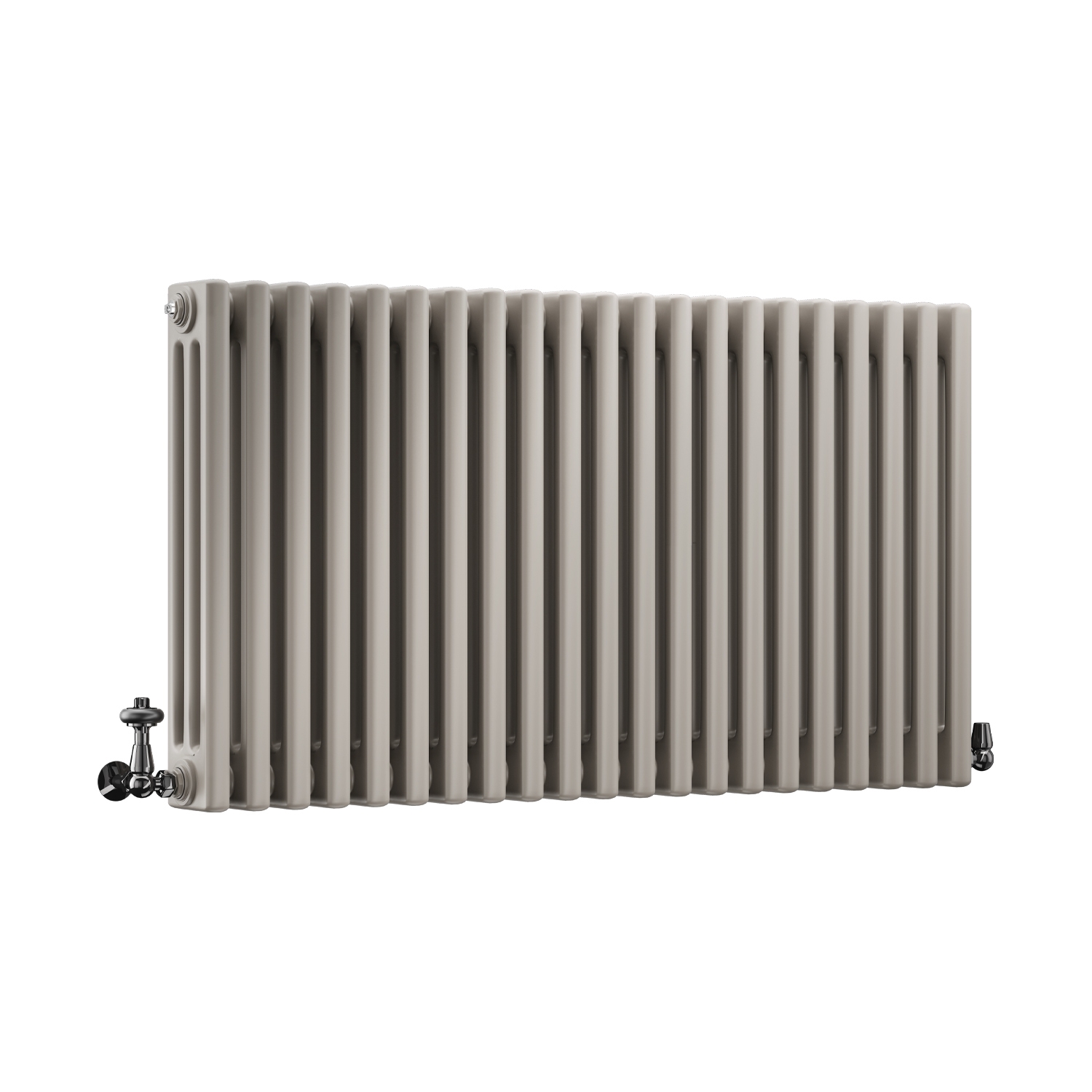 DQ Modus 3 Column Horizontal Radiator, Stone Grey, 600mm x 622mm Price Comparisons | Compare The Build