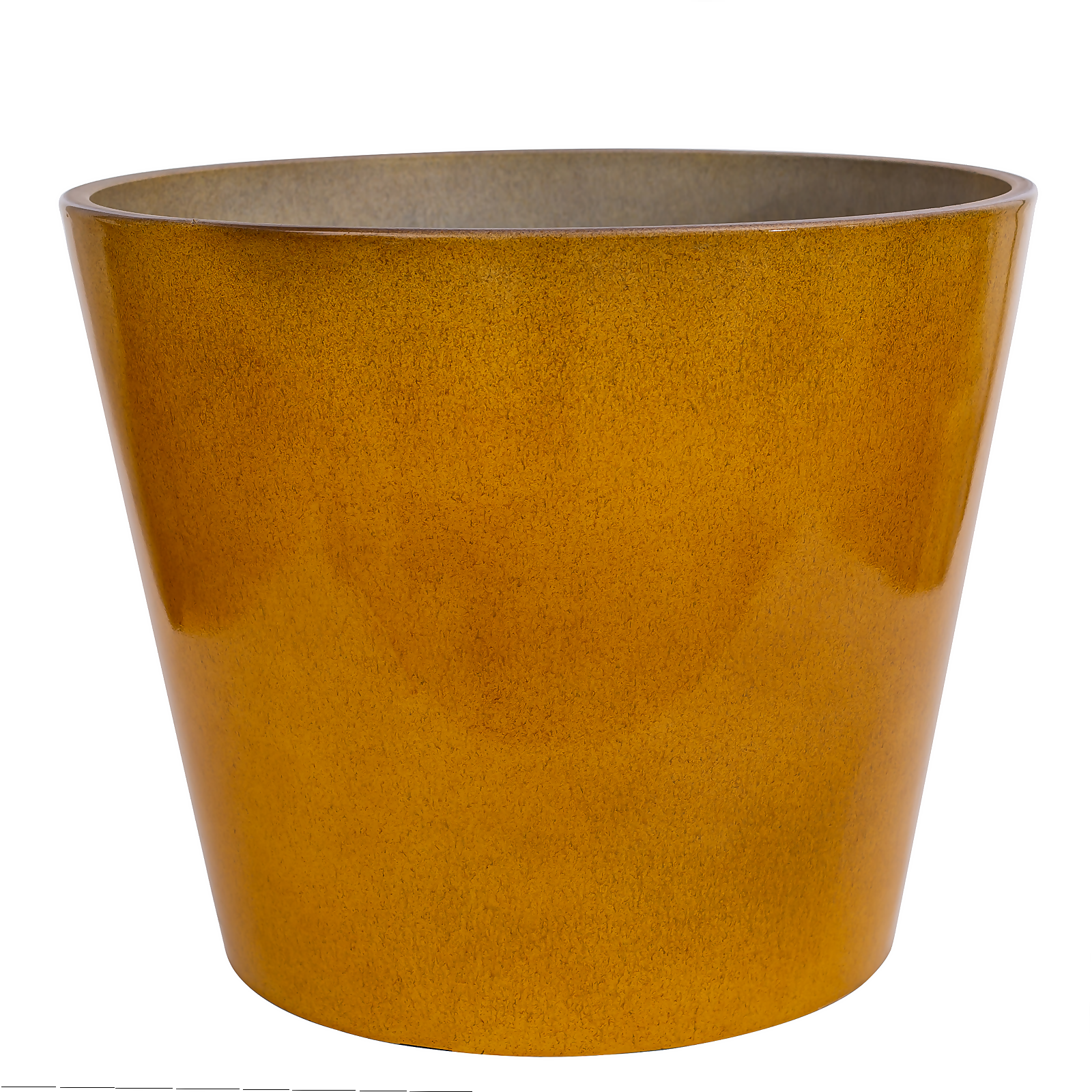 Glazed Finish Planter Mustard 50cm | Compare The Build