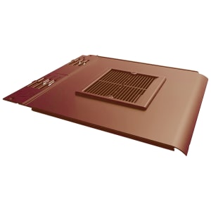 Envirotile Plastic Lowline Terracotta Tile Vent - 365 x 325 x 12mm Price Comparisons | Compare The Build
