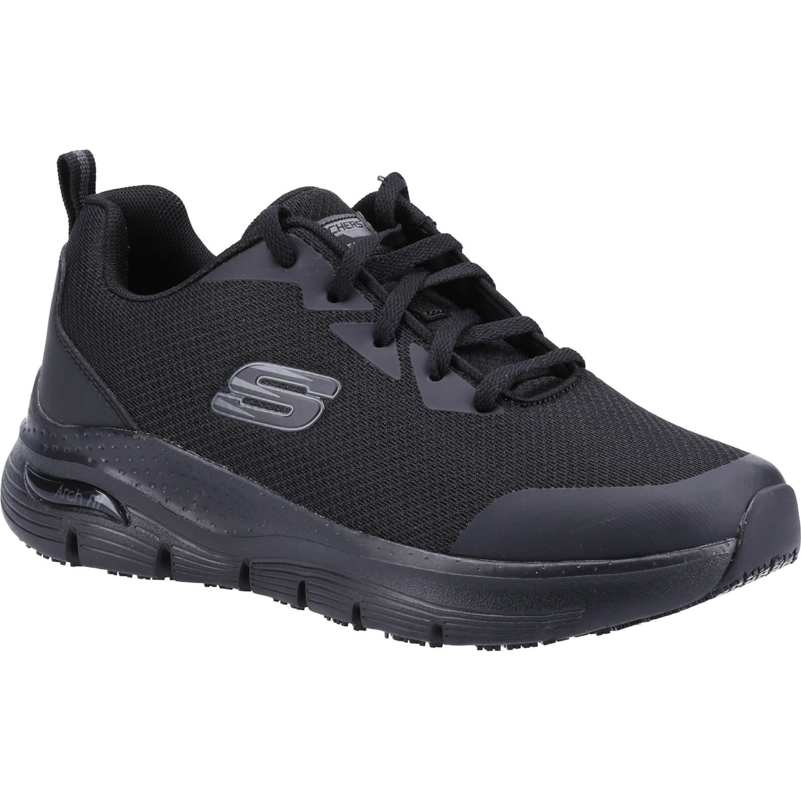 Skechers Arch Fit Womens Slip Resistant Work Shoes Black Size 8 Price Comparisons | Compare The Build