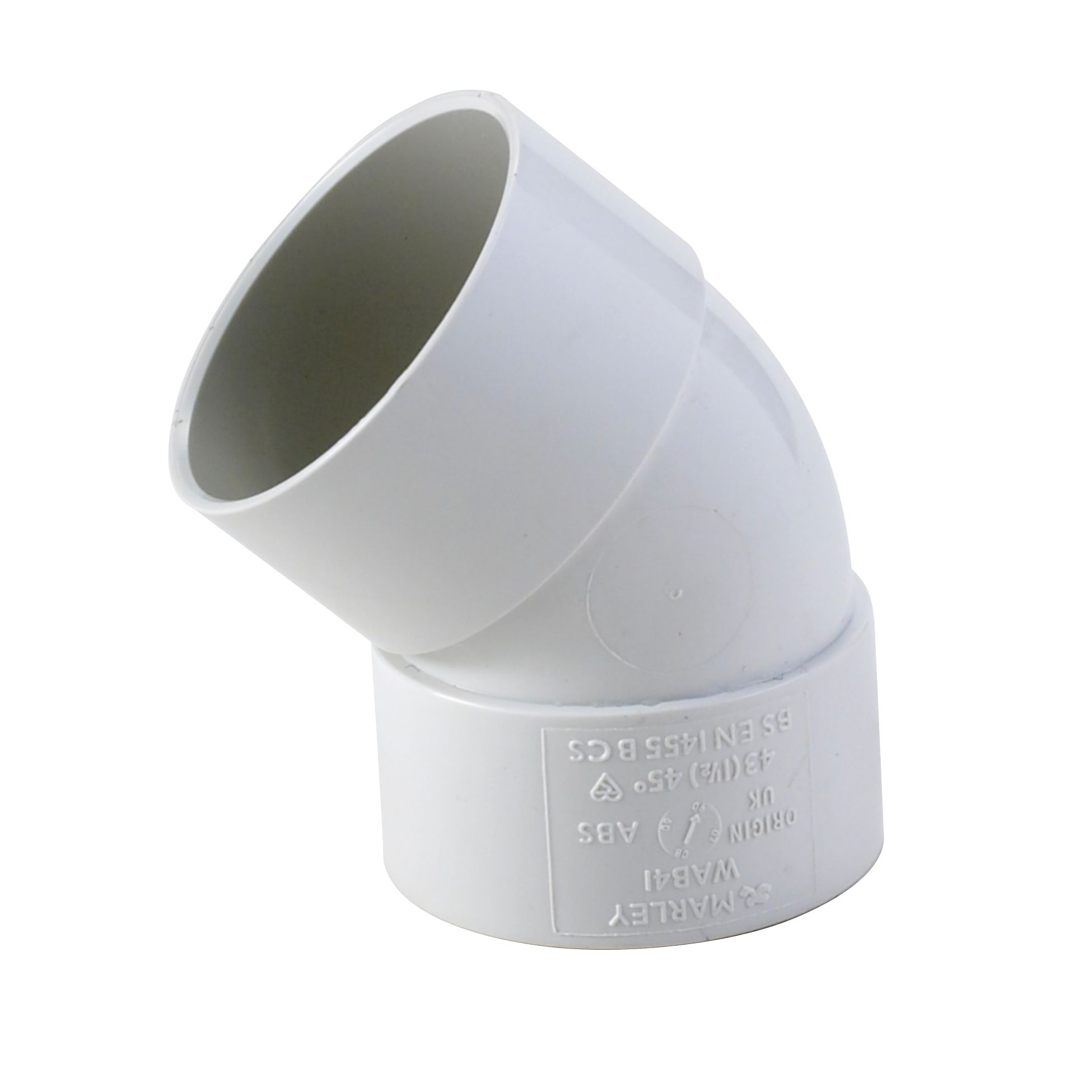 Floplast White Solvent Weld 45° Waste Pipe Bend (Dia)40mm Price Comparisons | Compare The Build