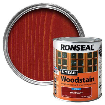 Ronseal Mahogany High Satin Sheen Wood Stain, 750Ml Price Comparisons | Compare The Build