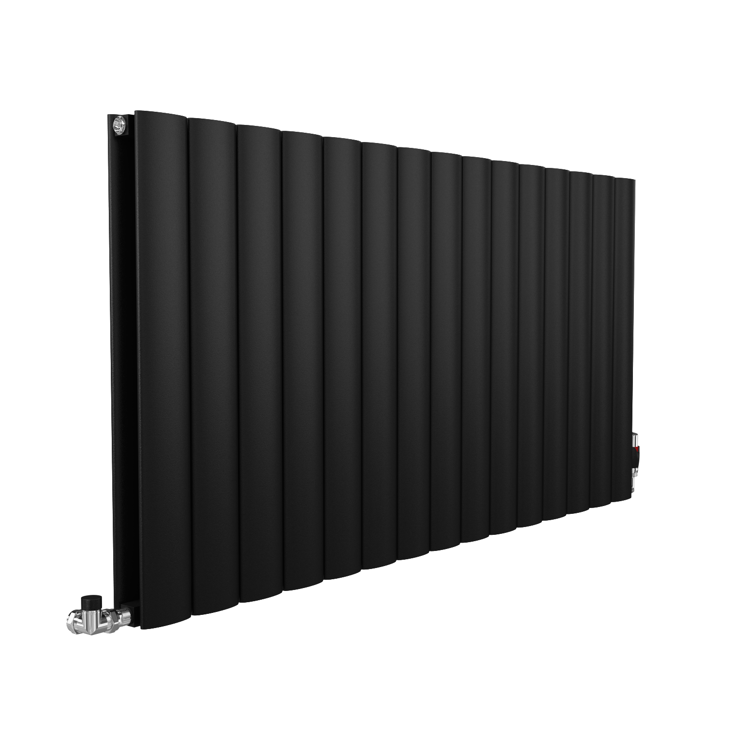 Apollo Magenta Aluminum Horizontal Radiator, Black Metallic Curve, 600mm x 635mm Price Comparisons | Compare The Build