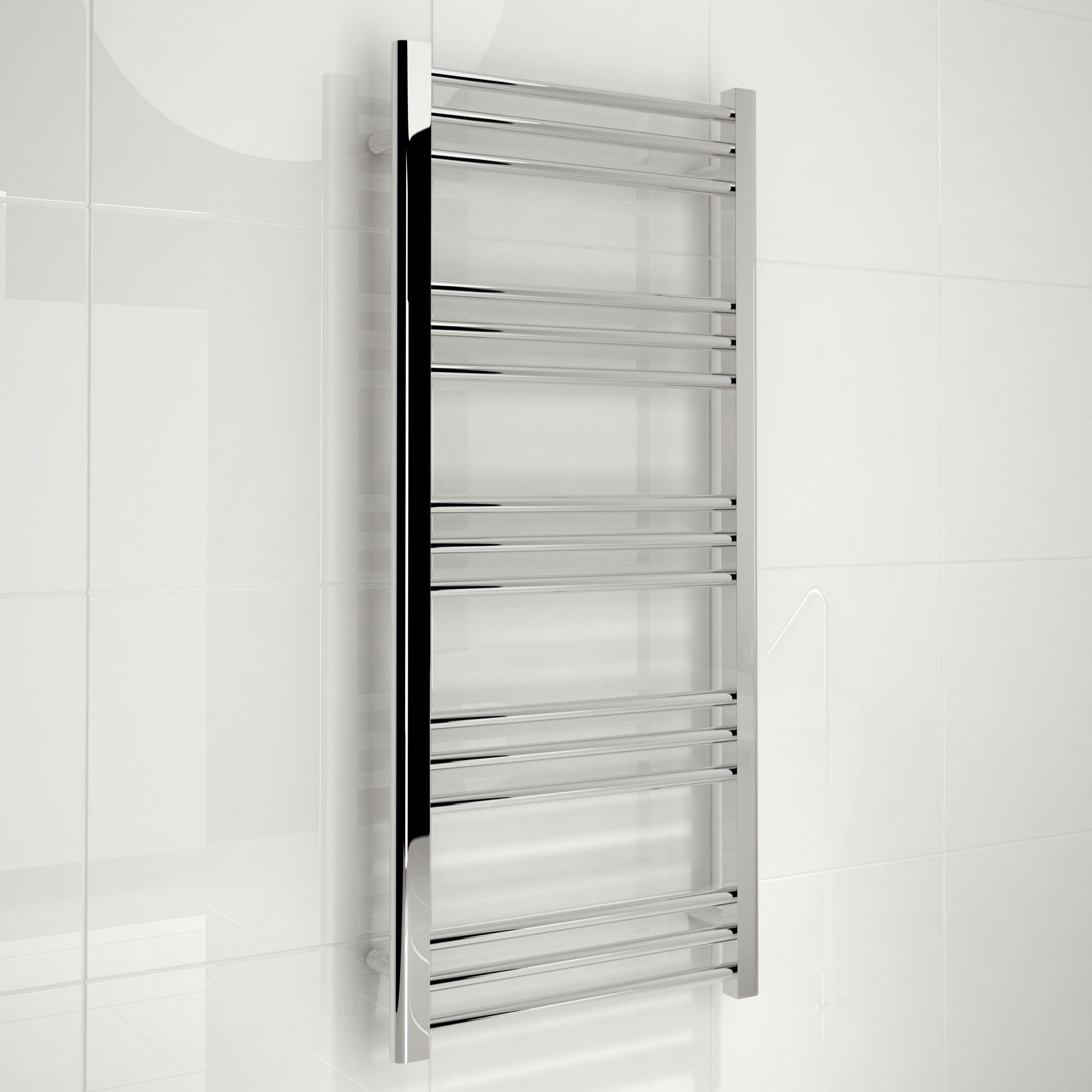 Kudox Timeless 267W Silver Towel Heater (H)1100mm (W)500mm | Compare The Build