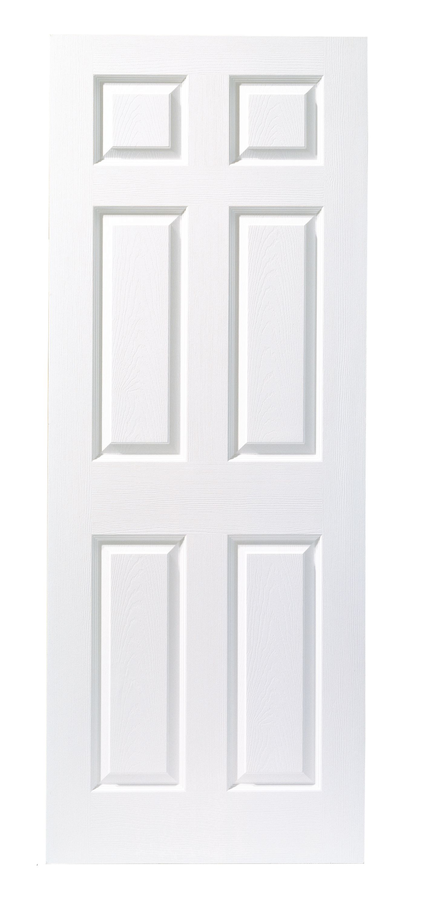 Premdor White Primed 6 Panel Grained FD30 Fire Door 1981 x 838 x 44mm Price Comparisons | Compare The Build