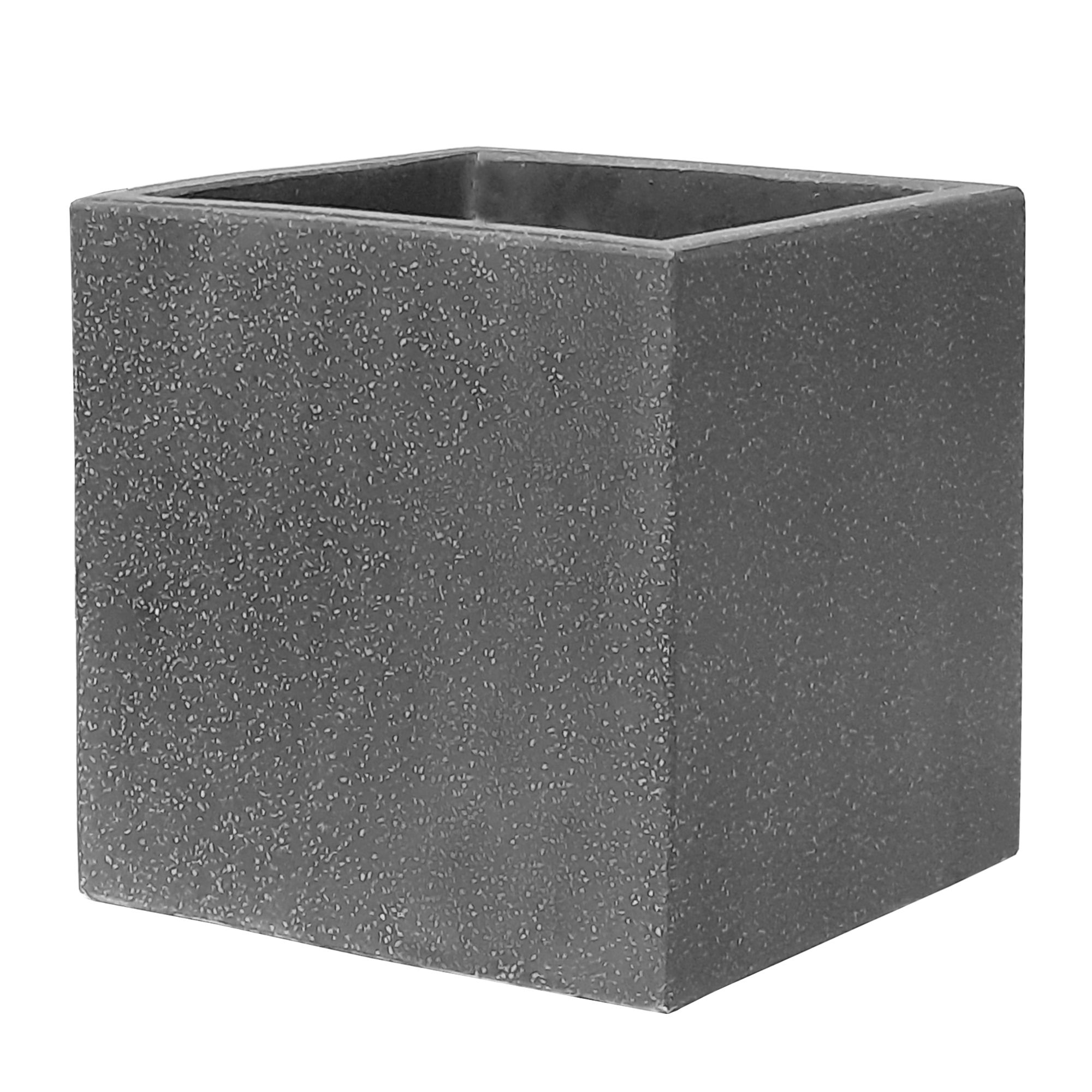 Verve Nore Matt Dark Grey Concrete Effect Square Planter 30Cm Price Comparisons | Compare The Build