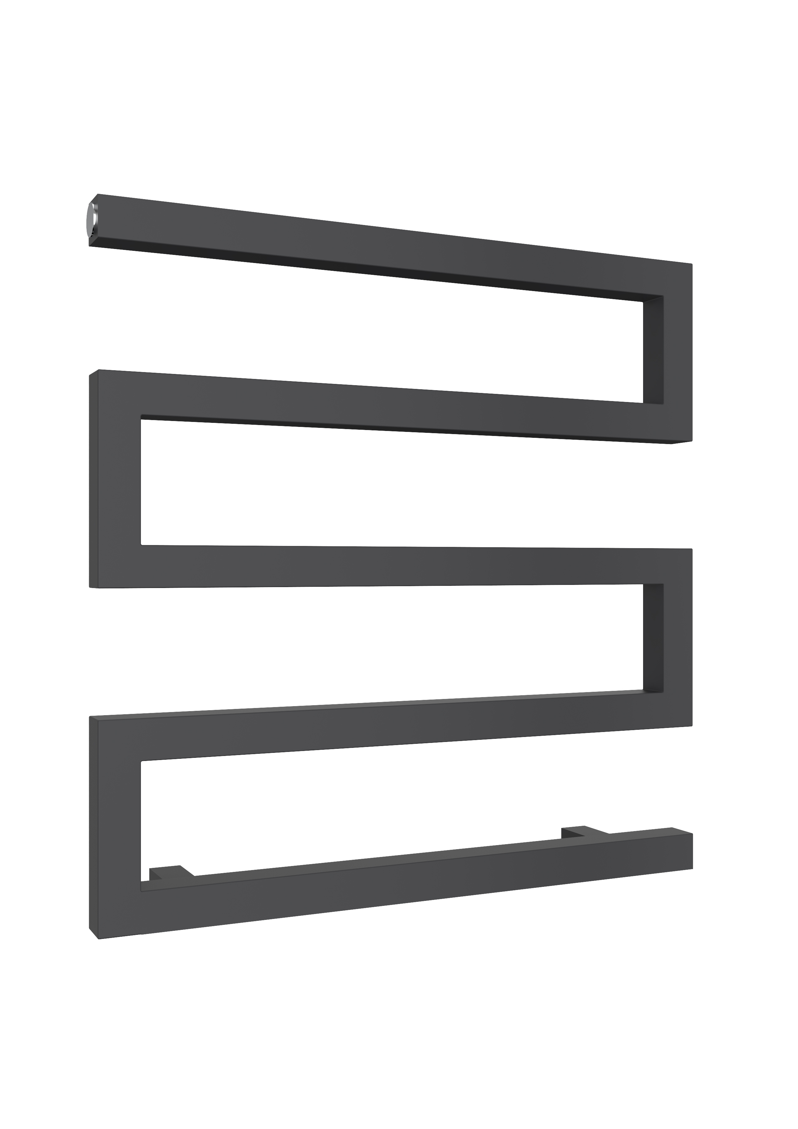 Reina Serpe Designer Rail, Anthracite, 510x500mm Price Comparisons | Compare The Build