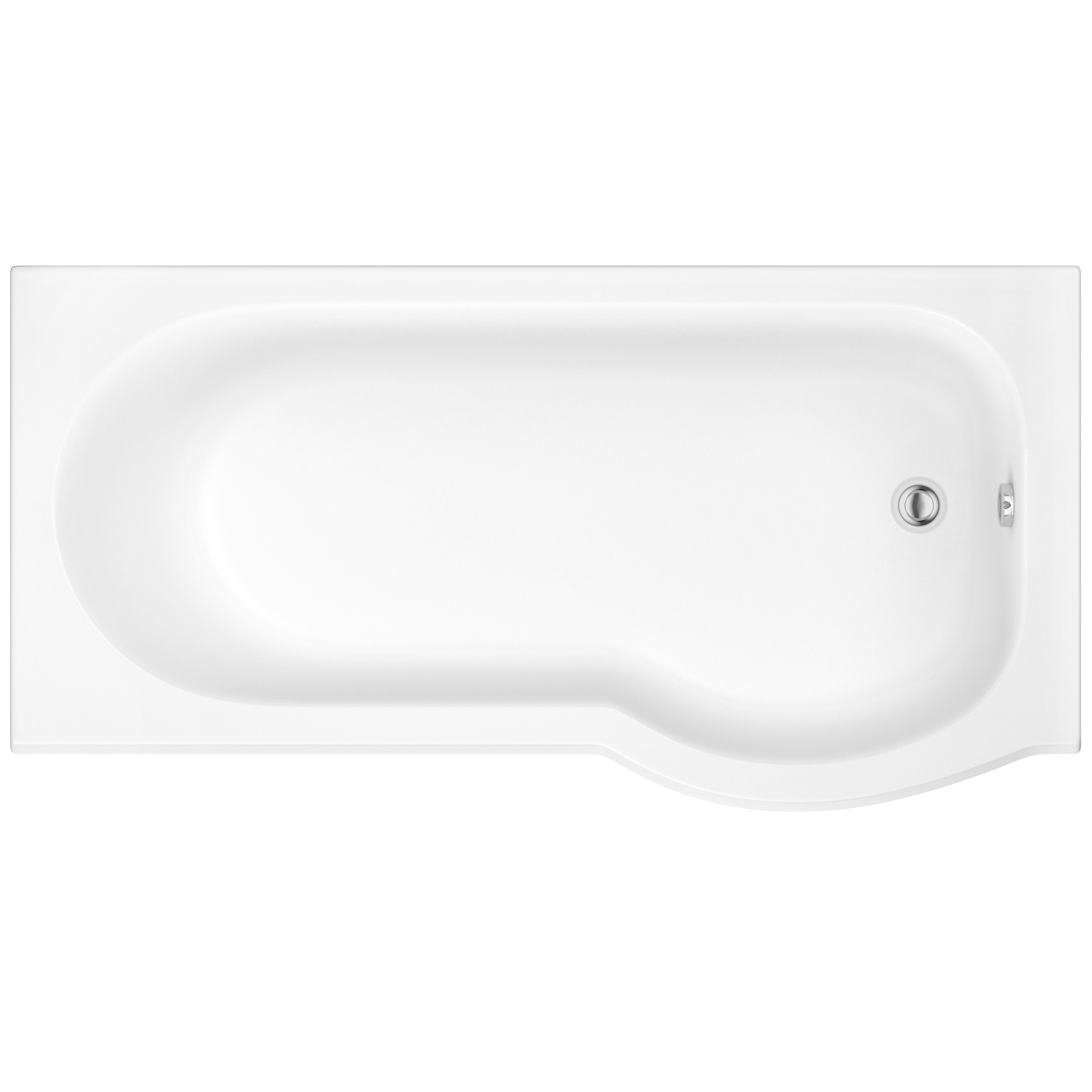 Bathrooms From Travis Perkins Rothay Evo P Shower Bath 1700mm RH | Compare The Build