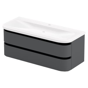 Duarti by Calypso Berrington Polished Anthracite Vanity with Whitley Basin - 1000mm Price Comparisons | Compare The Build