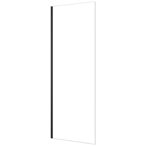 Nexa By Merlyn 8mm Black Frameless Wet Room Shower Screen Only - 2000 x 400mm Price Comparisons | Compare The Build