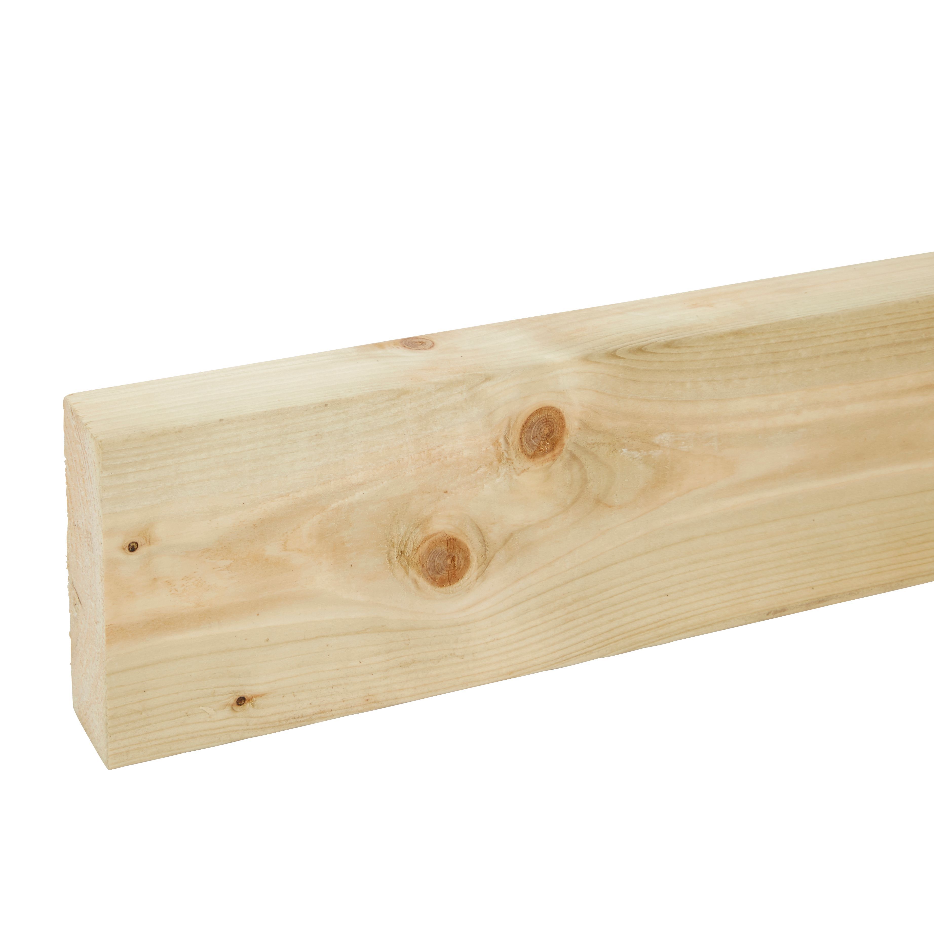 Round edge Whitewood spruce C16 Stick timber (L)4.8m (W)120mm (T)45mm | Compare The Build