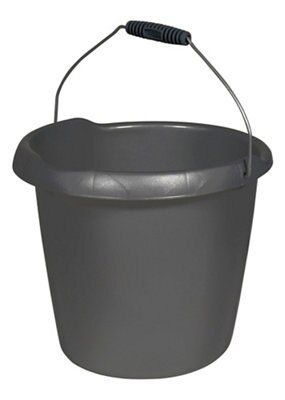 Curver Anthracite Plastic 10L Bucket | Compare The Build