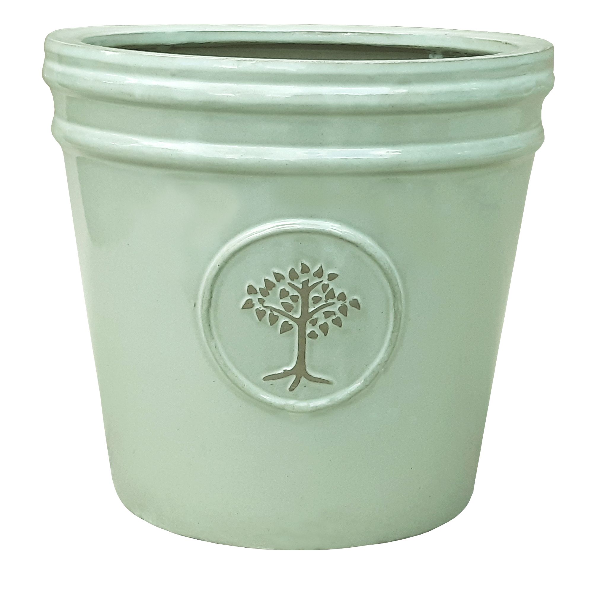 Verve Barcău Olive Ceramic Circular Plant Pot (Dia)32Cm Price Comparisons | Compare The Build