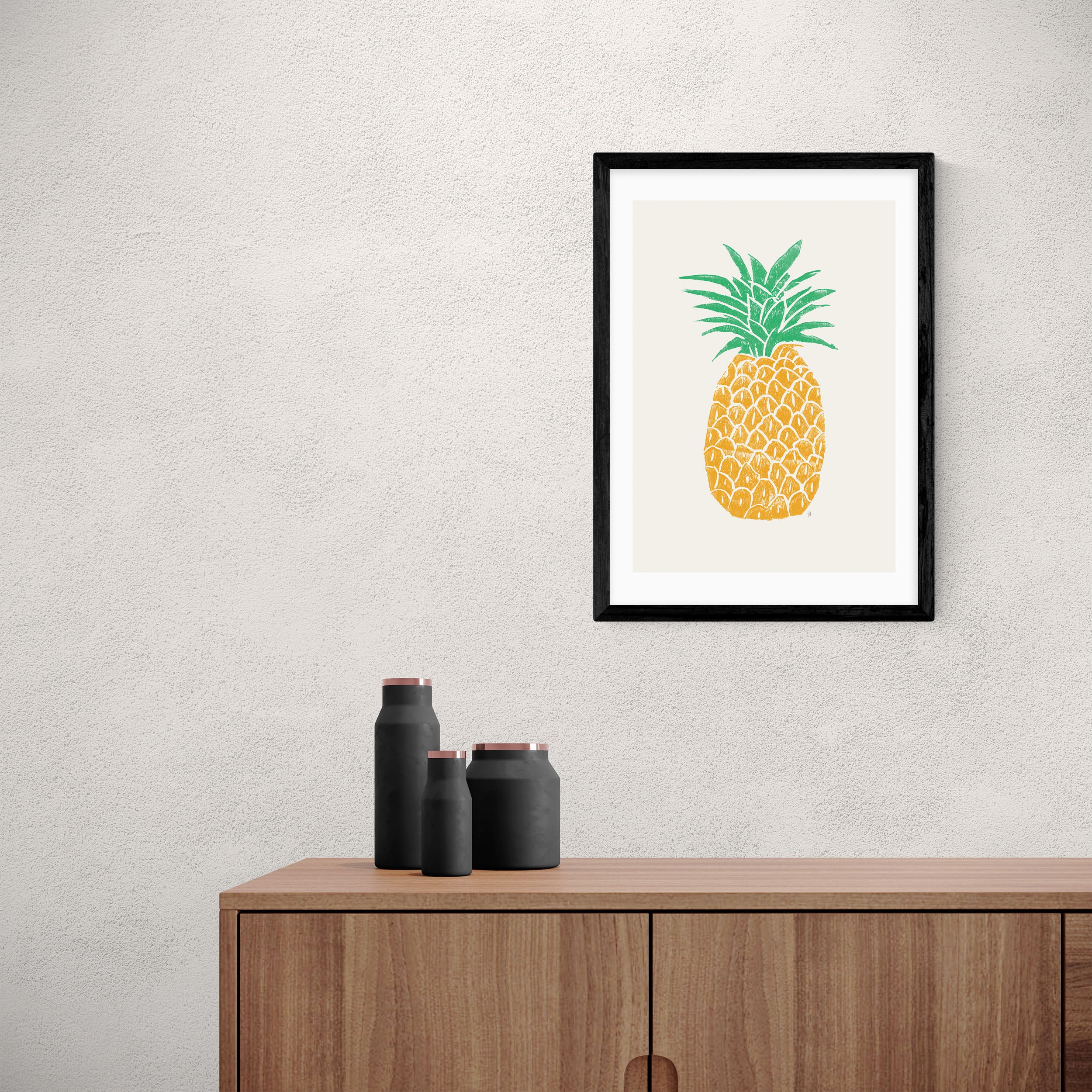 East End Prints Pineapple Print Yellow/Green Price Comparisons | Compare The Build