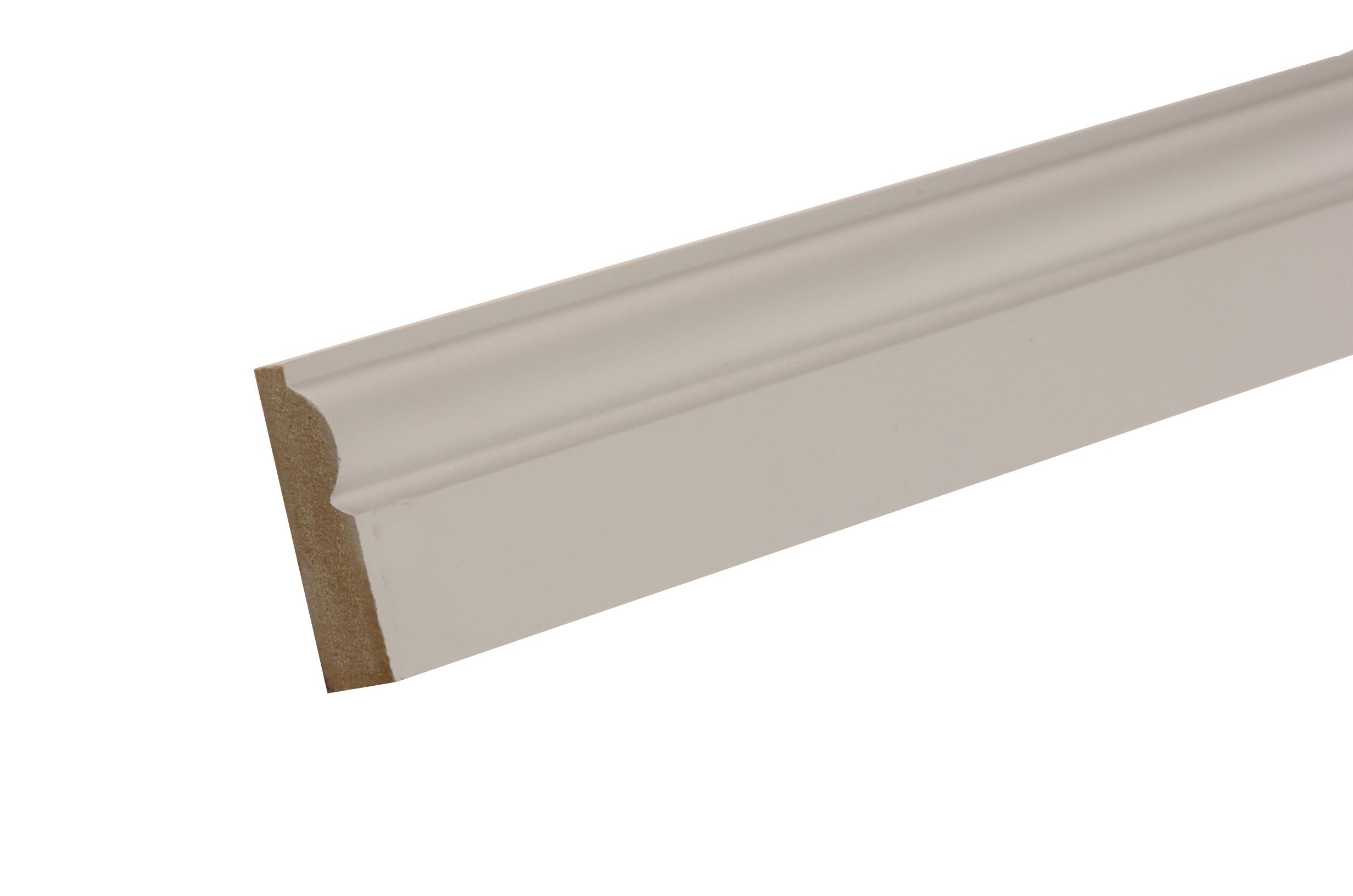 GoodHome Primed White MDF Torus Softwood Architrave (L)2.1m (W)69mm (T)18mm 10.63kg, Pack of 5 Price Comparisons | Compare The Build