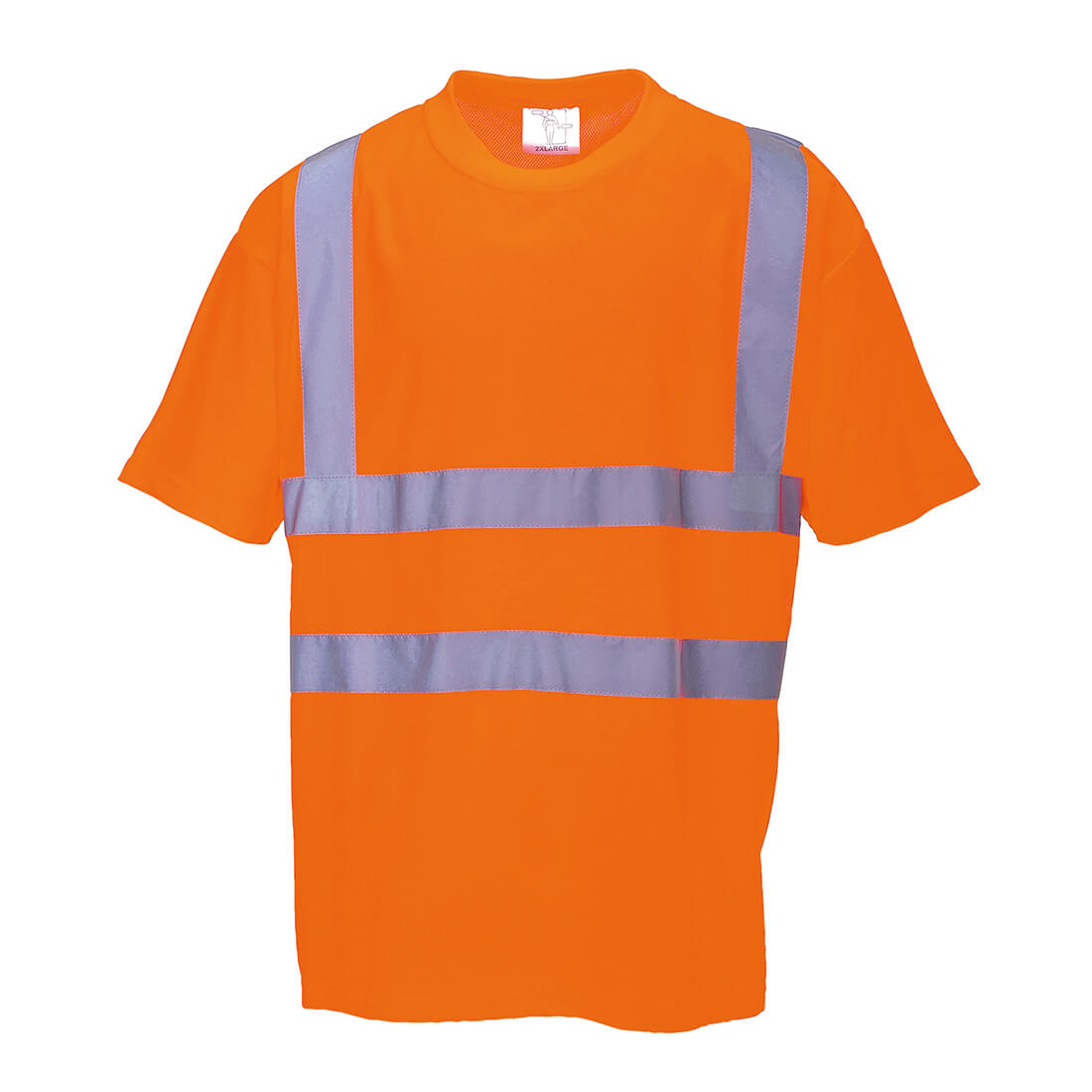 Portwest Mens Hi Vis Class 2 Rail T Shirt RIS Orange 5XL | Compare The Build