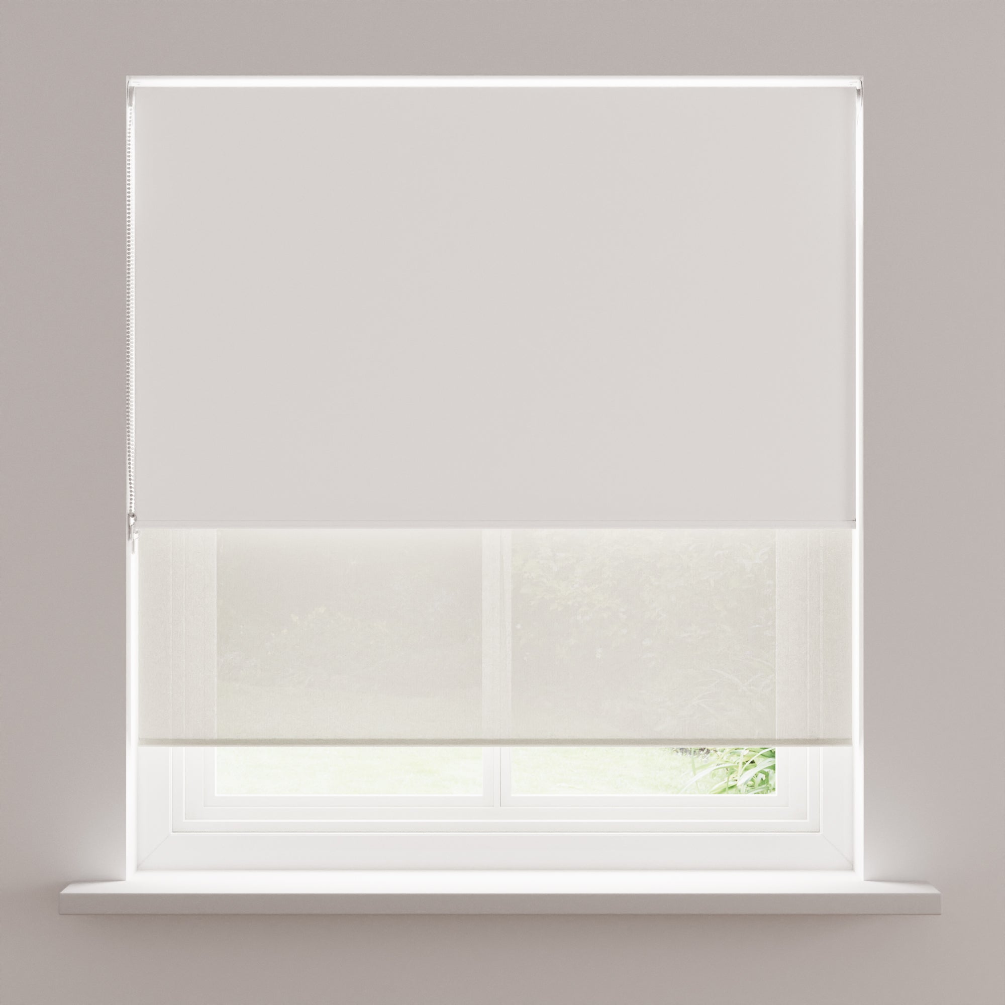 Sheer White Blackout Double Roller Blind White Price Comparisons | Compare The Build
