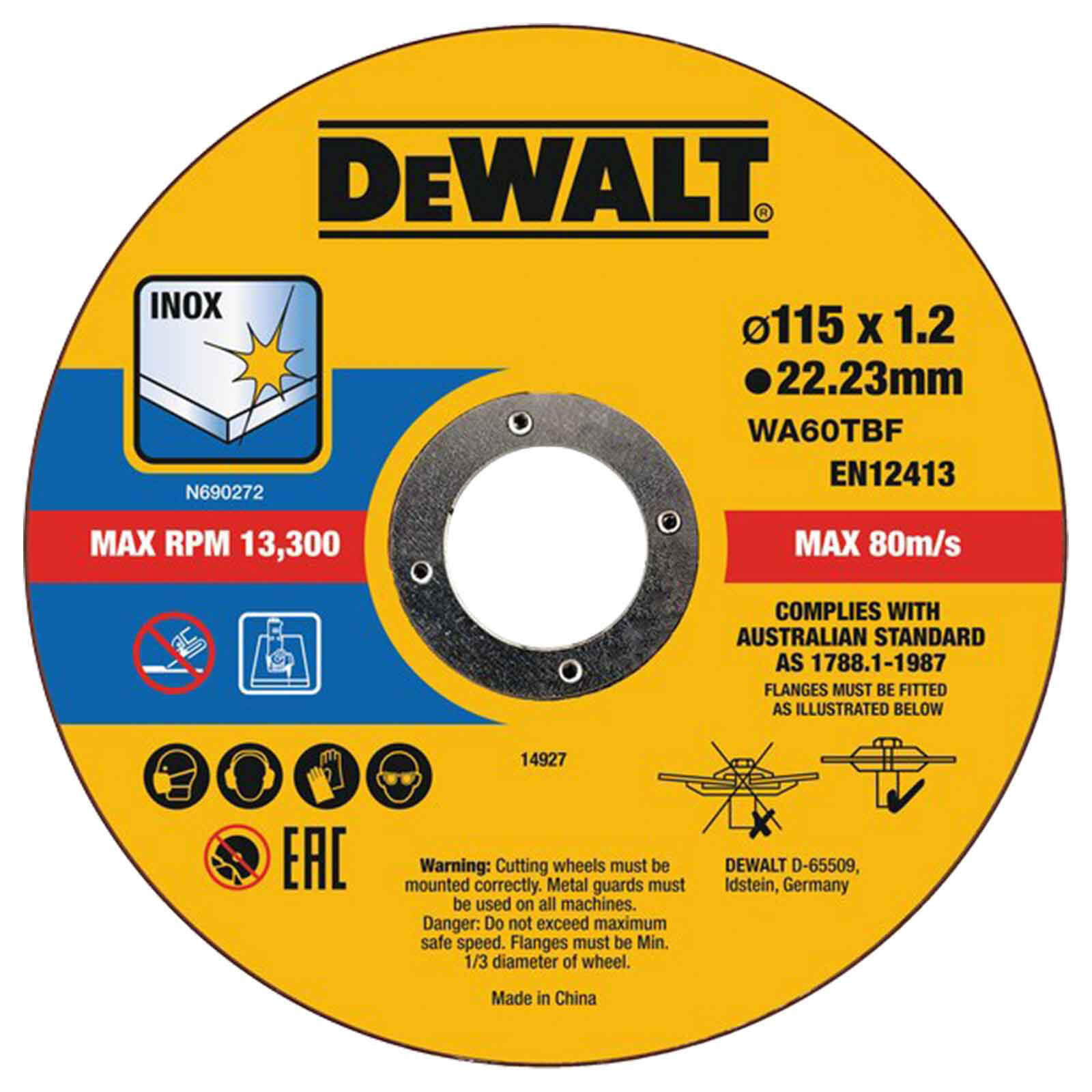 DeWalt Thin Stainless Steel Cutting Disc 115mm Pack of 10 Price Comparisons | Compare The Build