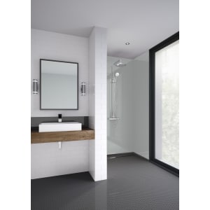 Mermaid Acrylic Urban Grey Gloss Single Shower Panel - 2440 x 1200 x 4mm Price Comparisons | Compare The Build