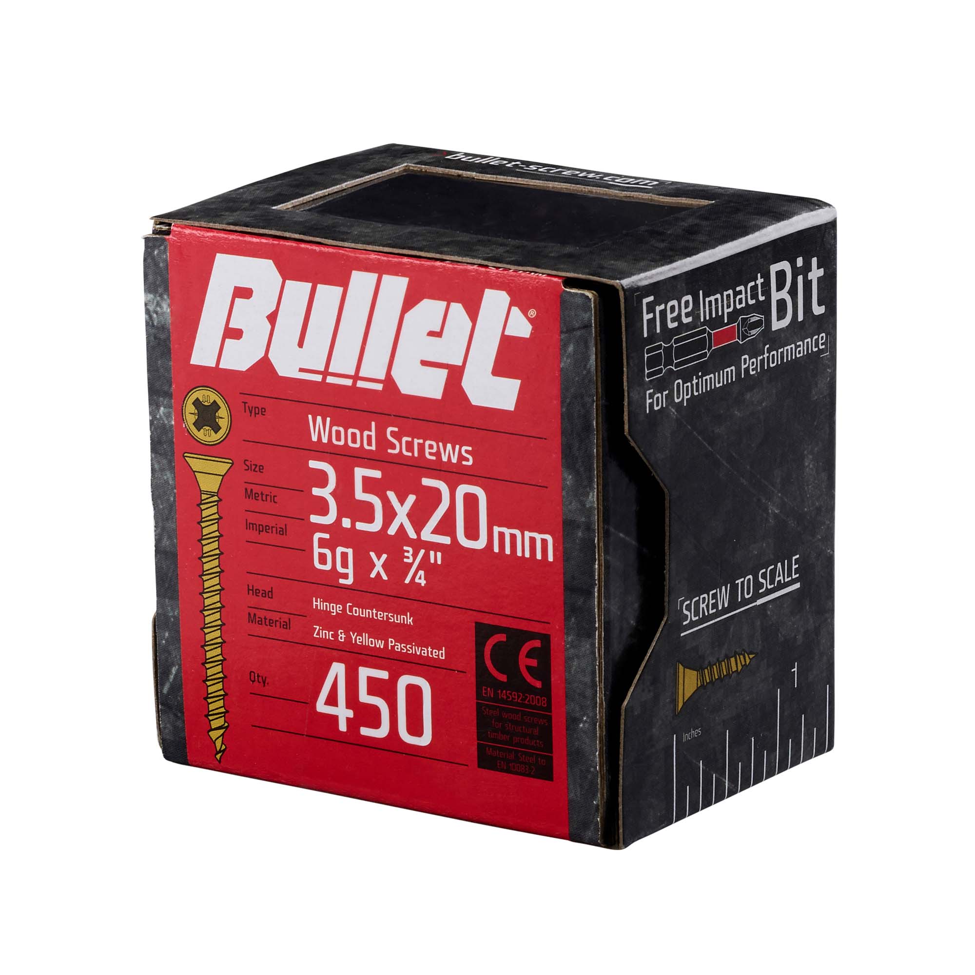 Bullet 3.5 x 20mm Gold Wood Screw Qty 450 Price Comparisons | Compare The Build