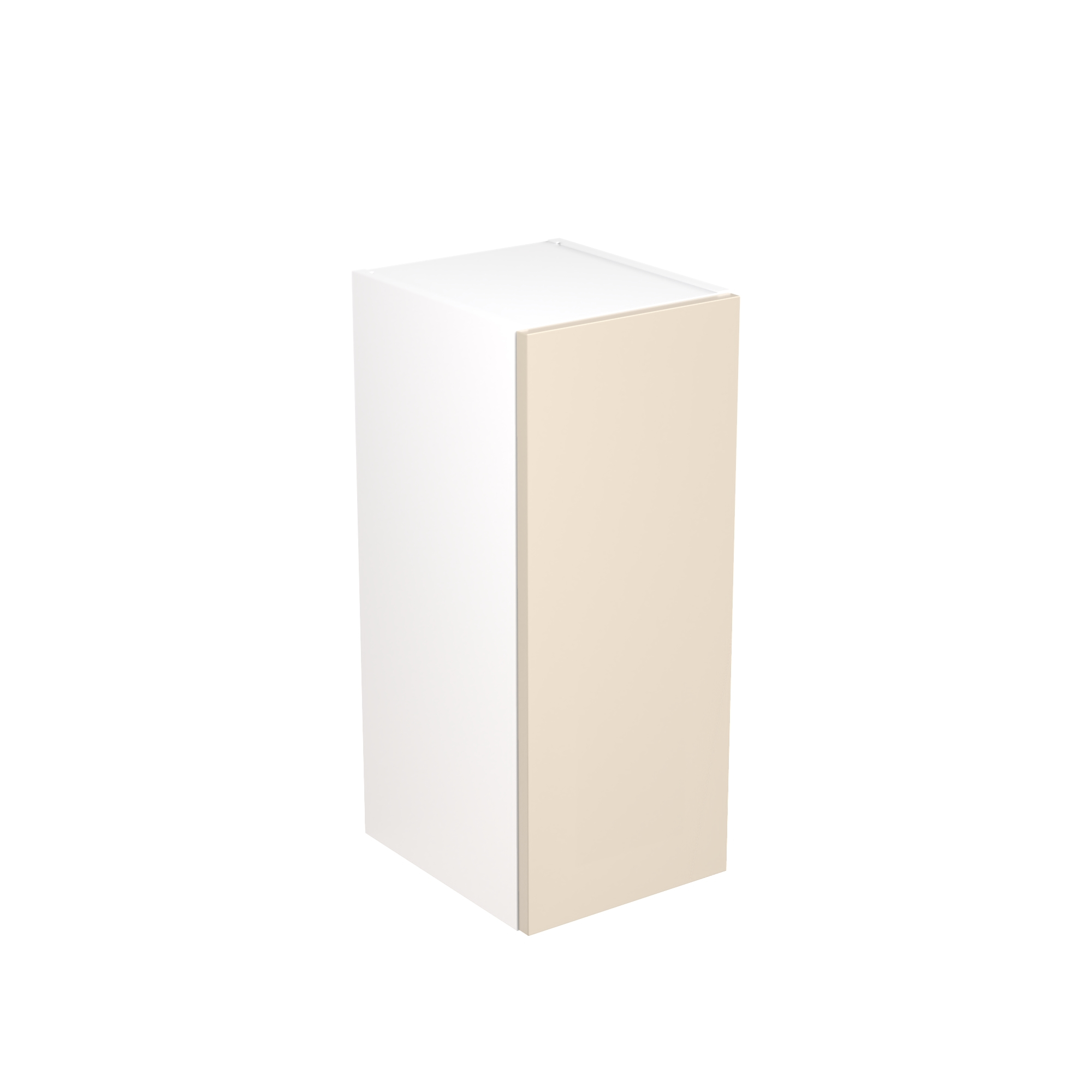 Flatpack Wall Unit Super Gloss Cashmere Slab 300mm - FKKF0111 | Compare The Build