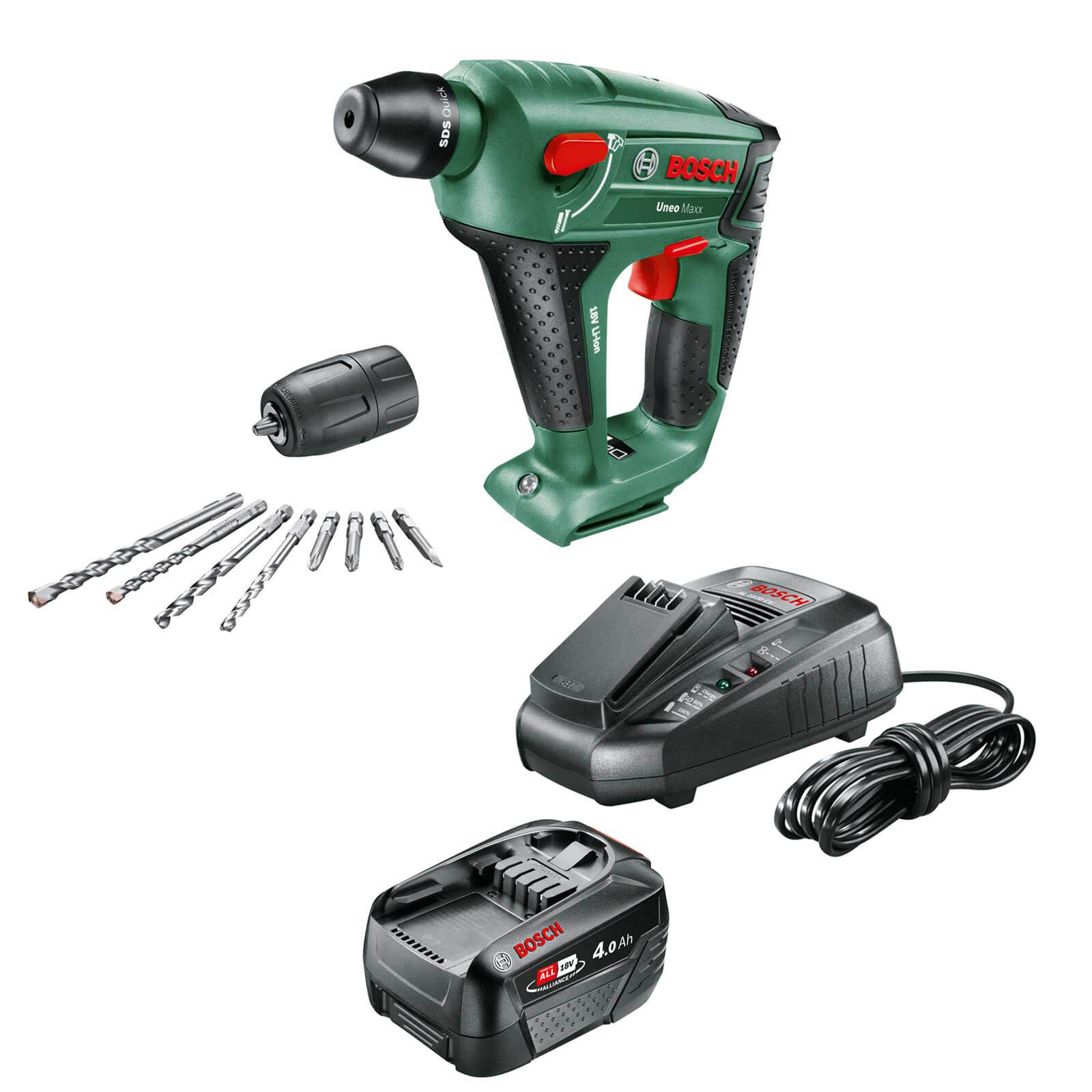 Bosch UNEO MAXX 18 LI 18v Cordless Rotary Hammer Drill 1 x 4ah Li-ion Charger No Case Price Comparisons | Compare The Build