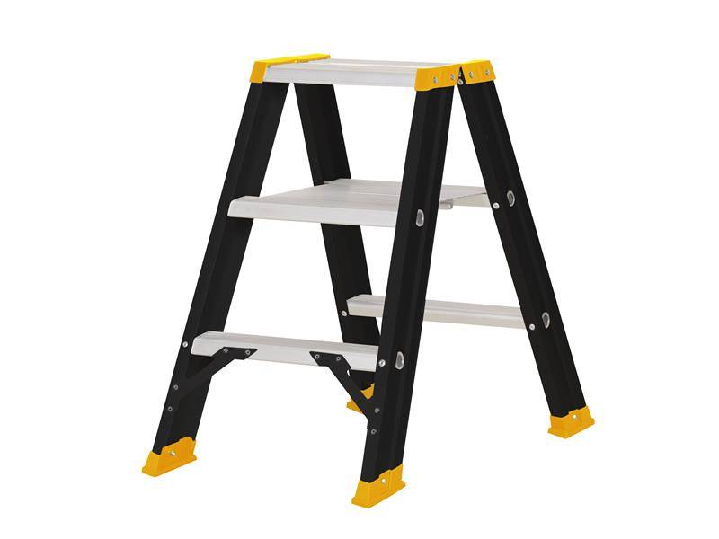 DEWALT Ladders DWLDXLD123E Professional Double Stepladder, 0.75m 3 Rungs Price Comparisons | Compare The Build