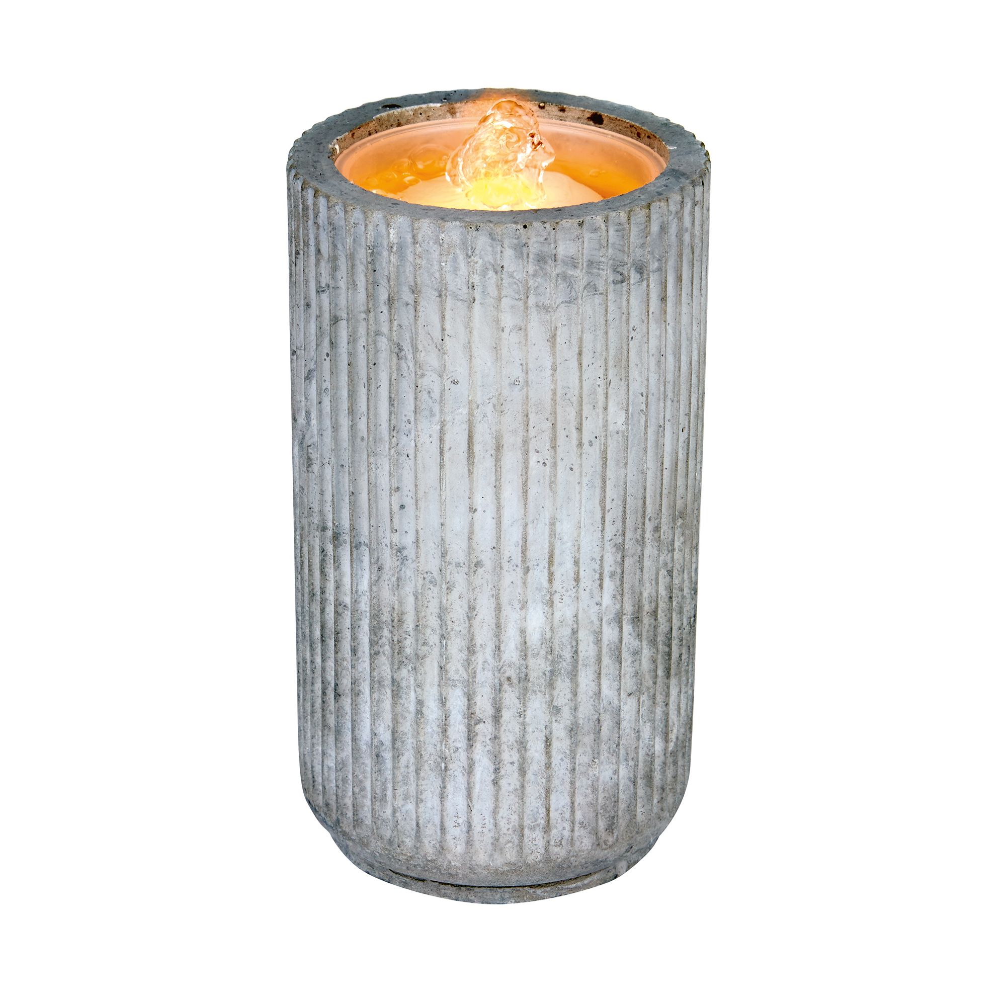 Outdoor Living Uk Concrete Style Cylinder Water Feature Price Comparisons | Compare The Build