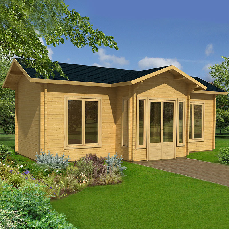 Palmako Anna 7.8m x 4.8m Log Cabin Garden Building (70mm) Price Comparisons | Compare The Build