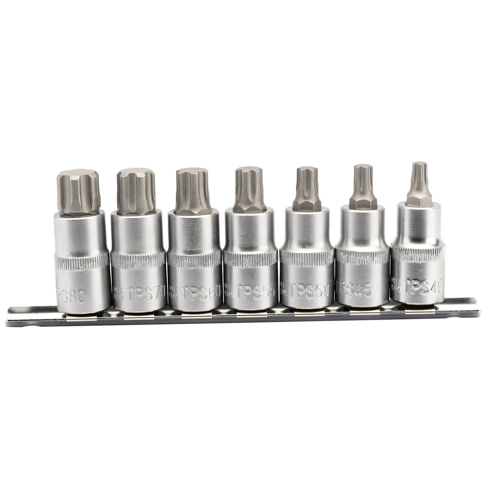 Draper 7 Piece 1/2" Drive Torx Plus Socket Bit Set 1/2" 50mm Price Comparisons | Compare The Build