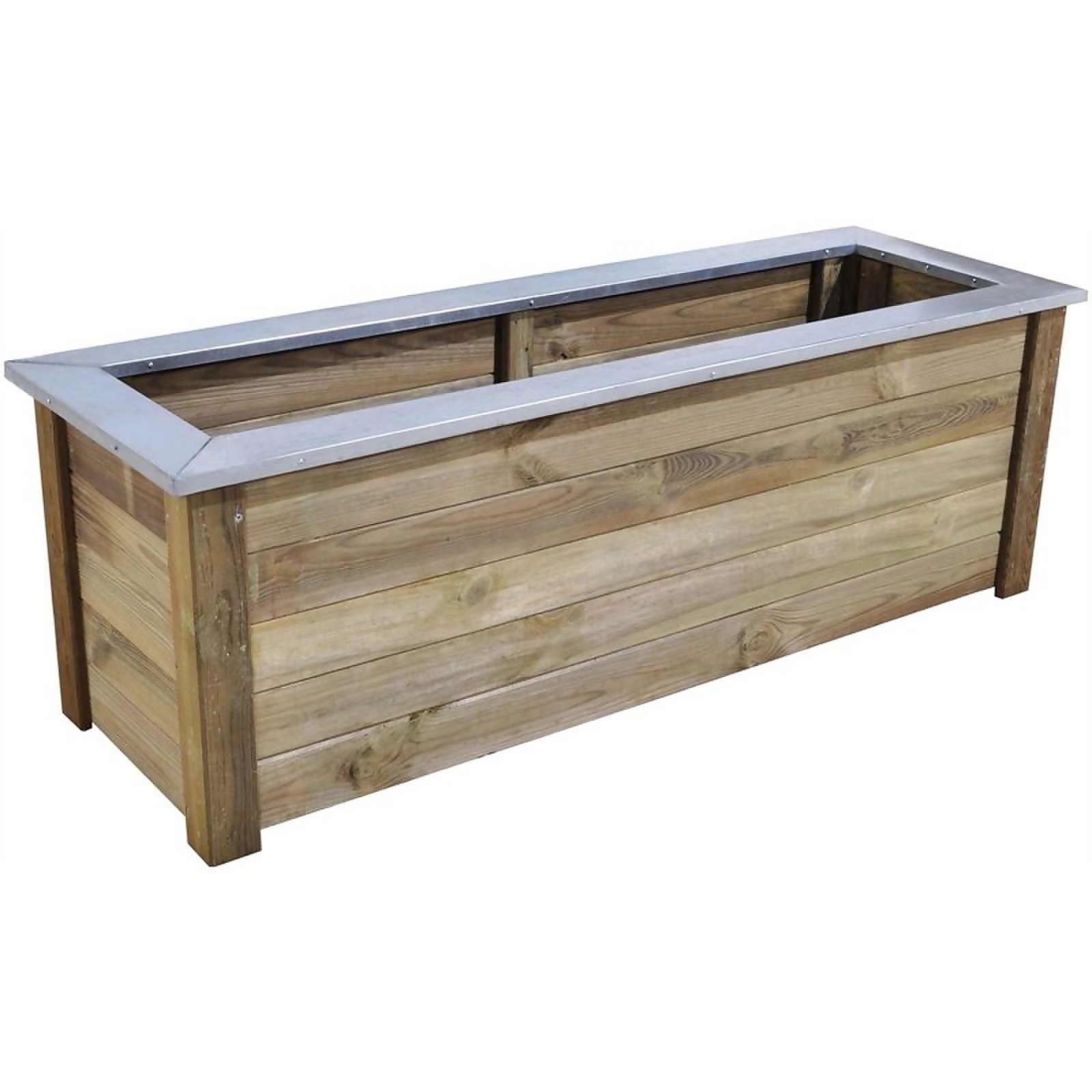 Forest Garden Wooden Cambridge Planter - 150x50cm Price Comparisons | Compare The Build