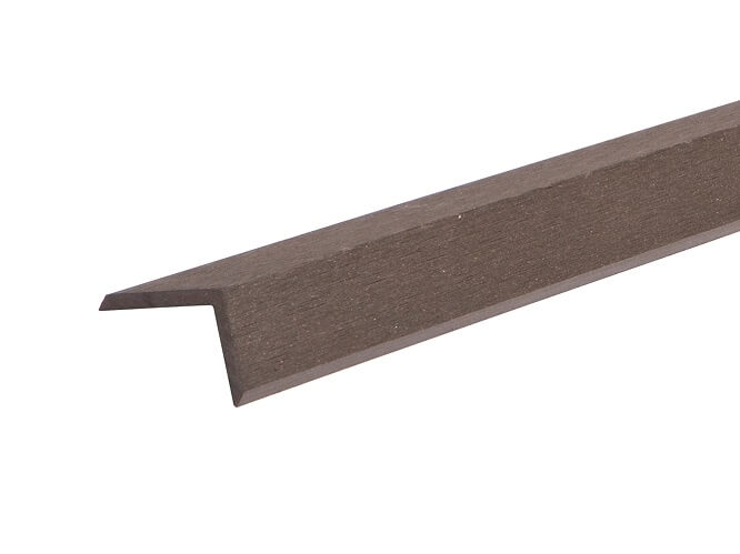 WPC Estandar Side Cover Angle Brown - 40mm x 40mm x 3600mm Price Comparisons | Compare The Build