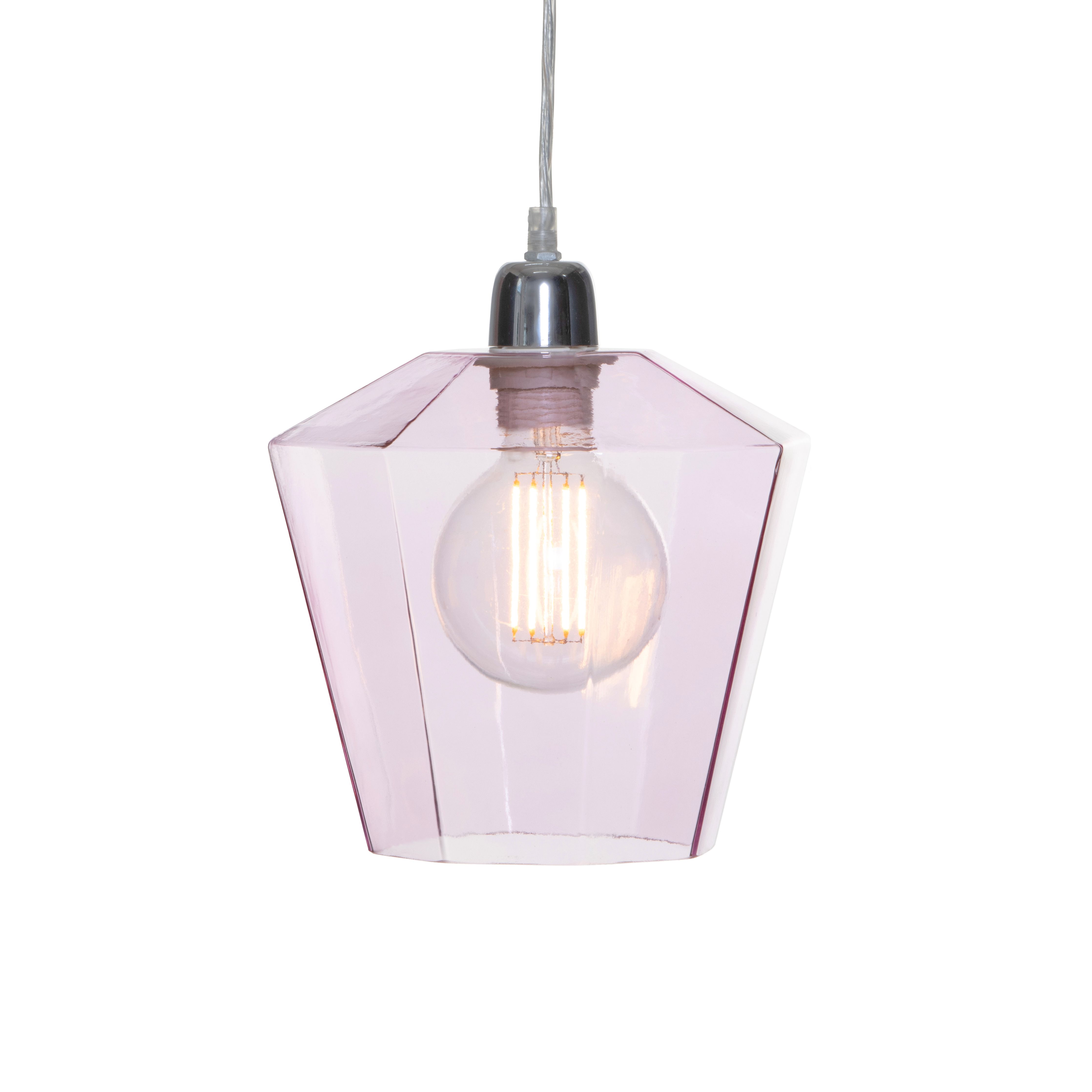 Inlight Midi Pink Light Pendant, (Dia)225mm Price Comparisons | Compare The Build