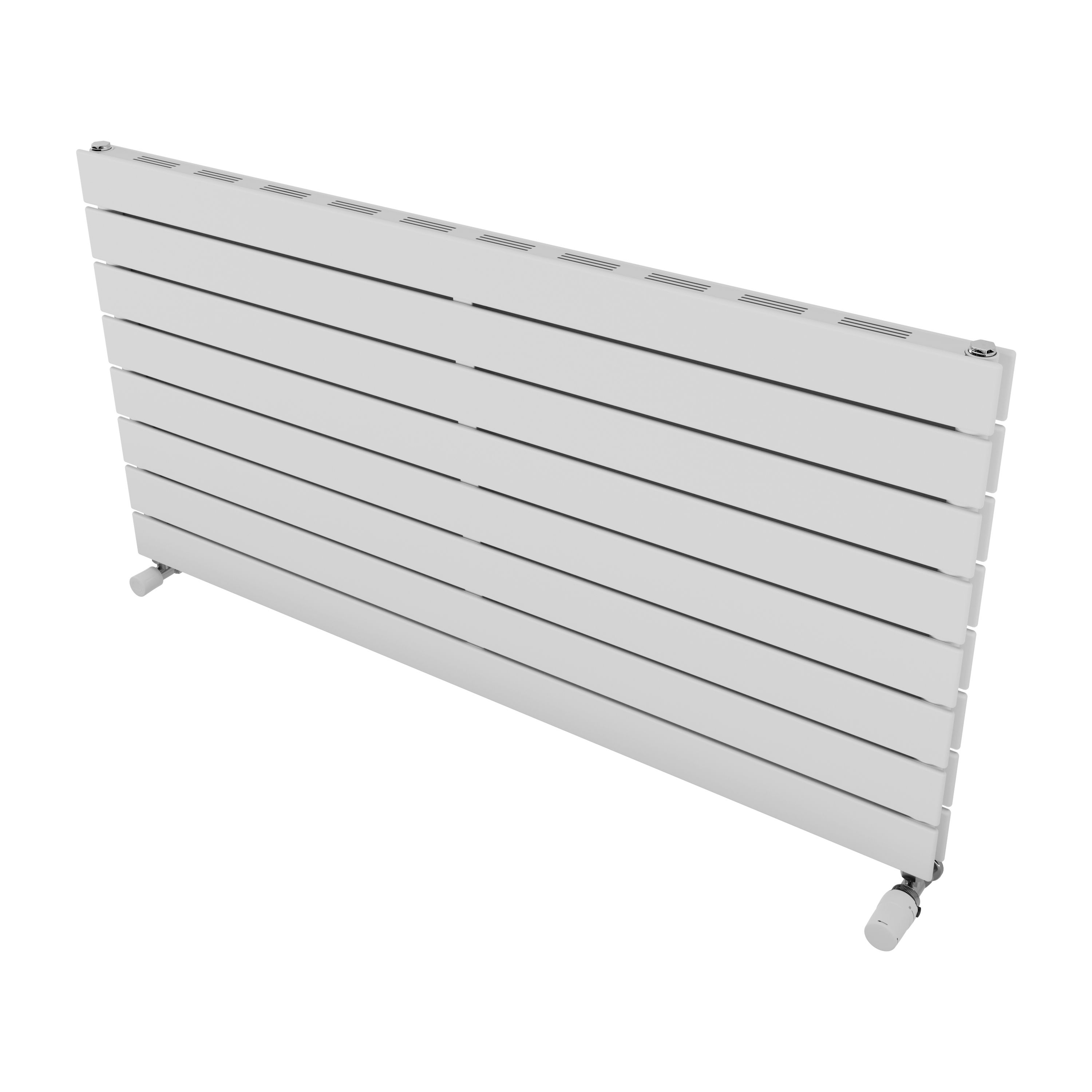 Ximax Vertirad Slimline Duplex Deluxe Satin White Horizontal Designer Panel Radiator, (W)1200mm X (H)595mm Price Comparisons | Compare The Build