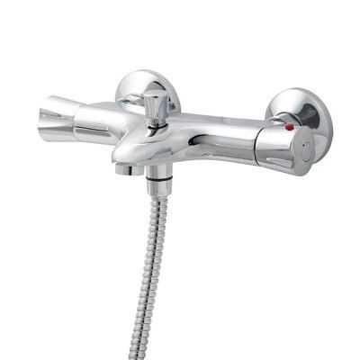 GoodHome Rize Chrome Effect Chrome Thermostatic Bath Shower Mixer Tap Price Comparisons | Compare The Build