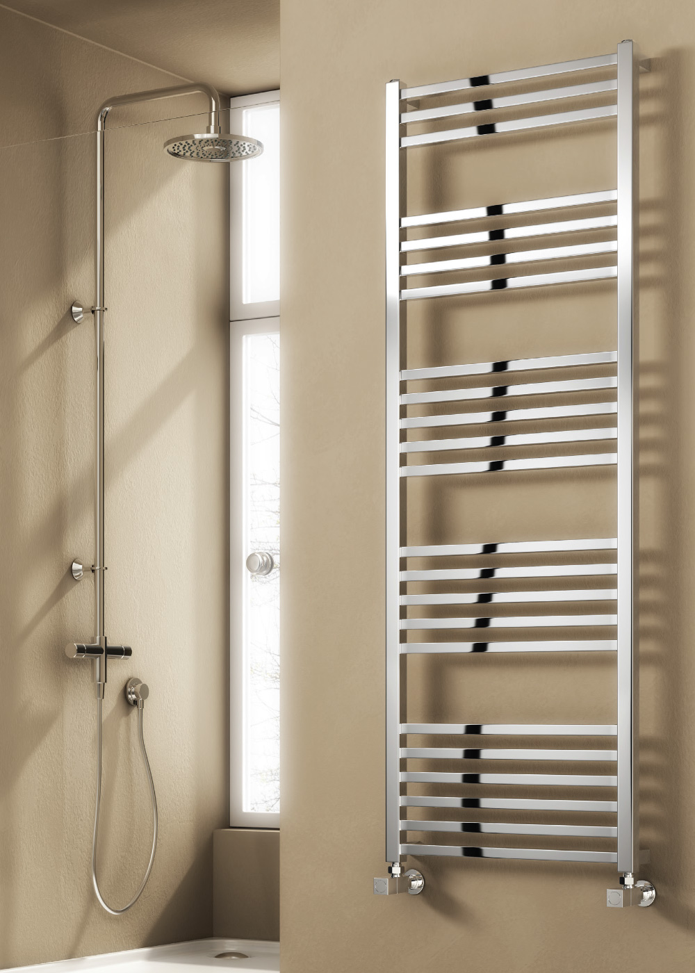 Reina Vasto Designer Rail, Chrome, 755x500mm Price Comparisons | Compare The Build