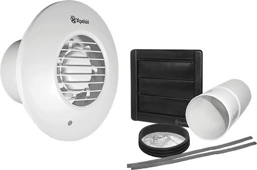 Xpelair Simply Silent Timer controlled Round Extractor Fan with fitting kit 100mm - DX100TR Price Comparisons | Compare The Build