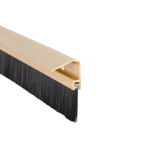 Wickes 838mm Concealed Fixing Door Brush Draught Excluder - Gold Price Comparisons | Compare The Build