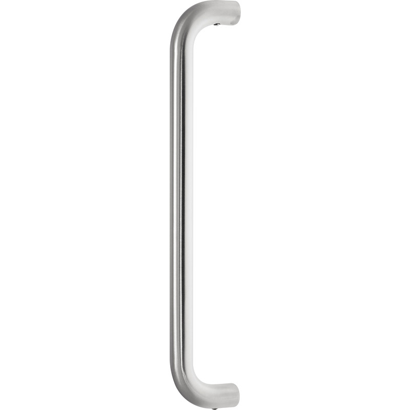 Eclipse D Shape Pull Handle Satin 300x19mm in Silver Stainless Steel | Compare The Build