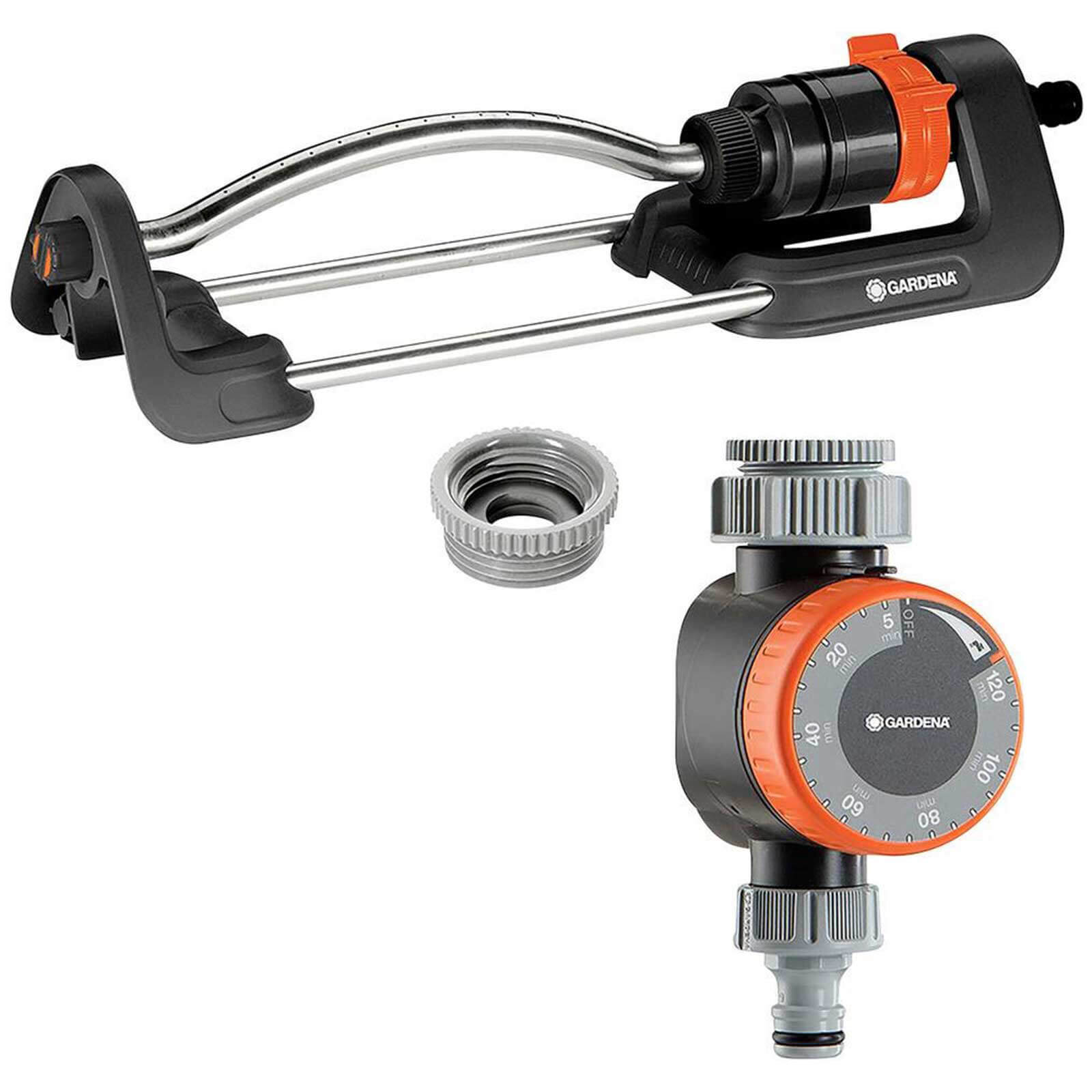 Gardena Aqua S Oscillating Garden Sprinkler and Water Timer Set Price Comparisons | Compare The Build