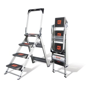 Tb Davies Little Giant Safety 4 Tread Aluminium Stepladder | Compare The Build