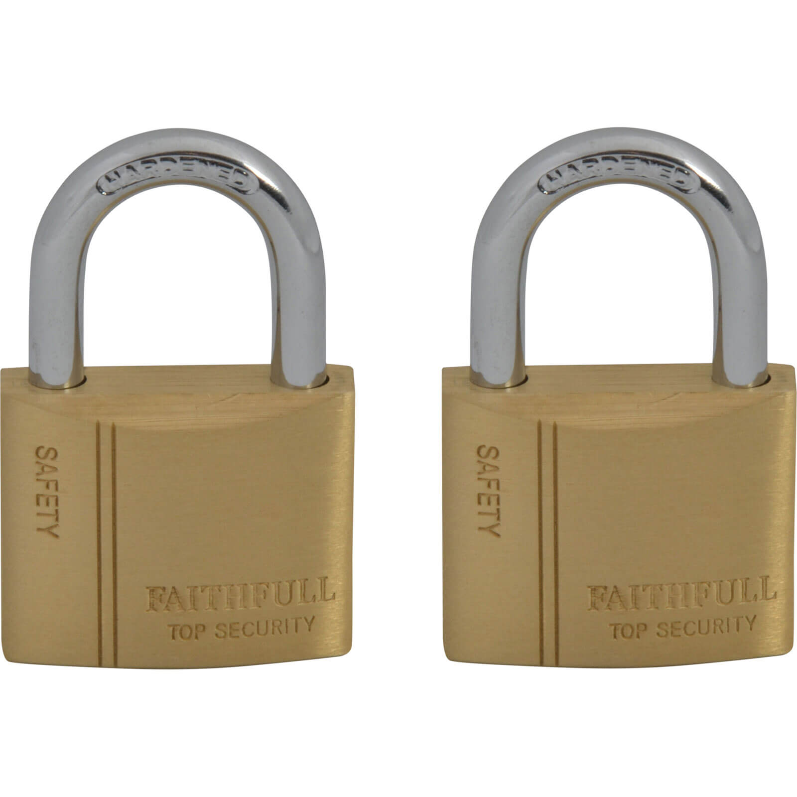 Faithfull 2 Piece Keyed Alike Brass Padlock Set 40mm Standard Price Comparisons | Compare The Build