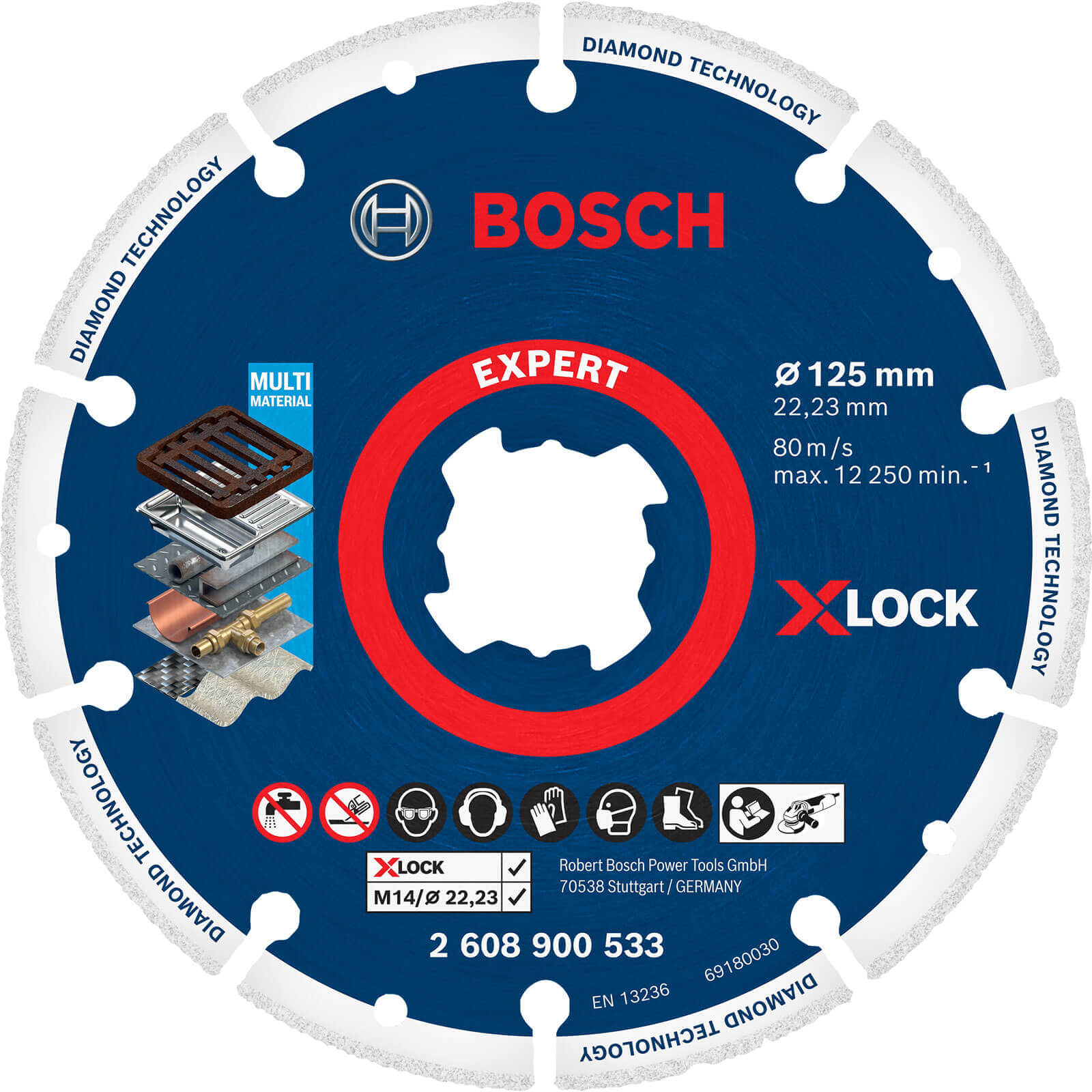 Bosch Expert X Lock Diamond Metal Cutting Disc 125mm 1mm 22mm | Compare The Build