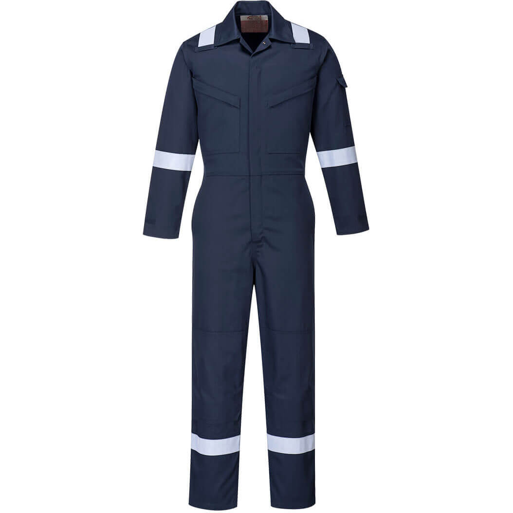 Biz Flame Ladies Plus Anti Static Flame Resistant Overall Navy XL Price Comparisons | Compare The Build