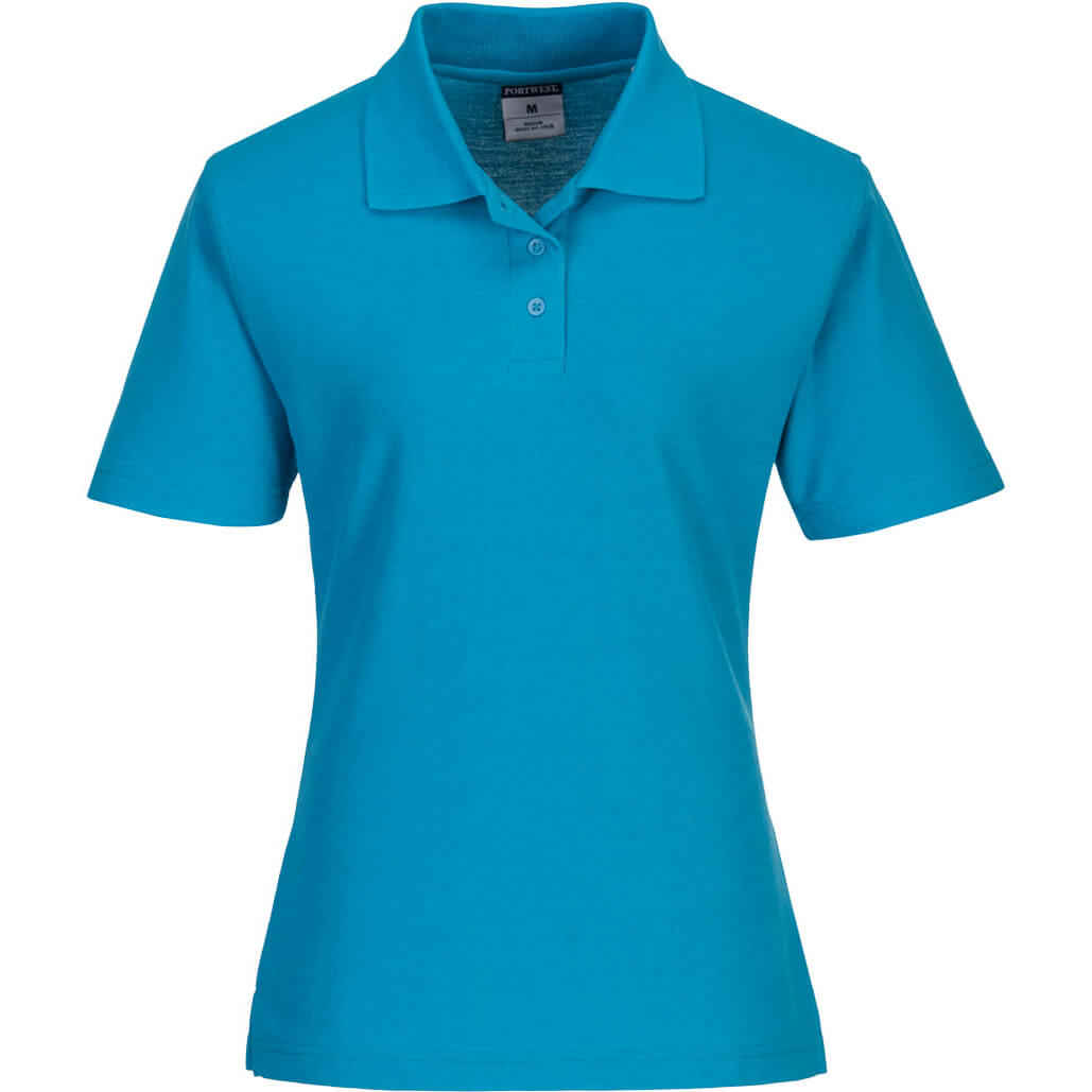 Portwest Ladies Naples Polo Shirt Aqua 2XL Price Comparisons | Compare The Build